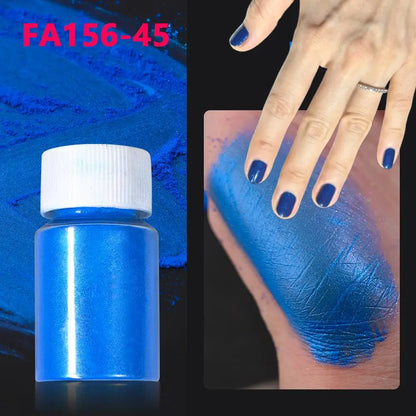 1Bottle Pink/White Pearlescent Nail Art Powder Glitter Mermaid Chrome Mica Pigment For Manicure Decorations Pearl Rubbing Dust
