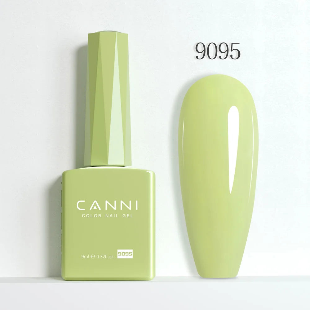 CANNI Hema Free Nail Gel Polish Christmas Red Color Collection Semi Permanent Nail Dehydrator Primer 9ml French Gorgeous Color