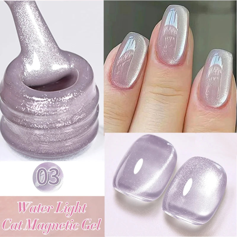 BORN PRETTY 10ml Water Light Cat Magnetic Gel Nail Polish Vernis Semi Permanent Soak Off Crystal Gel Polish For Nails Manicure