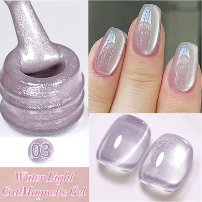 BORN PRETTY 10ml Water Light Cat Magnetic Gel Nail Polish Vernis Semi Permanent Soak Off Crystal Gel Polish For Nails Manicure