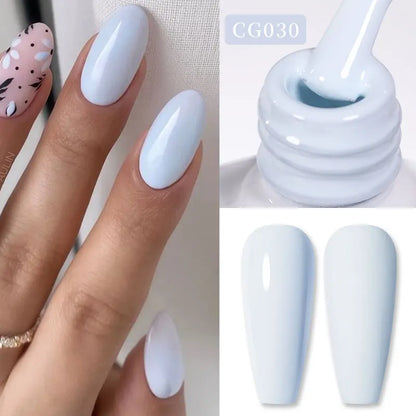 BORN PRETTY Jelly Nude Gel Nail Polish 10ml Light Pink Peach Translucent Color UV Light Cure Gel Varnish Nail Art DIY at Home