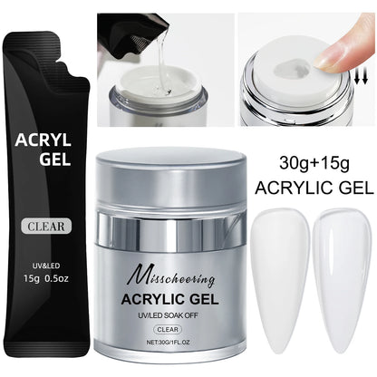150g Large Capacity Nail Extension Gel Acrylic Semi-Permanent UV/LED Gel Varnish Suitable for DIY Design Nail Art Extension Tool
