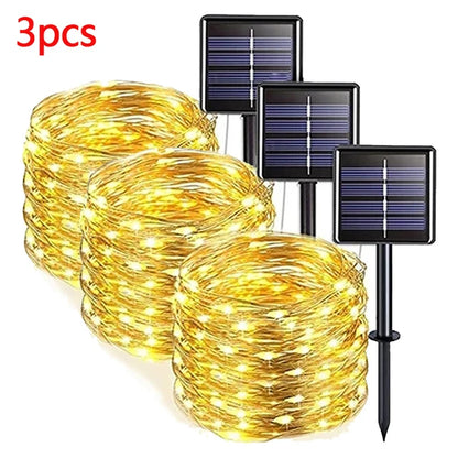 42M400Leds Solar LED Light Outdoor Festoon Lamp Garden Solar Fairy Light String Waterproof Christmas Garden Decoration Outdoor