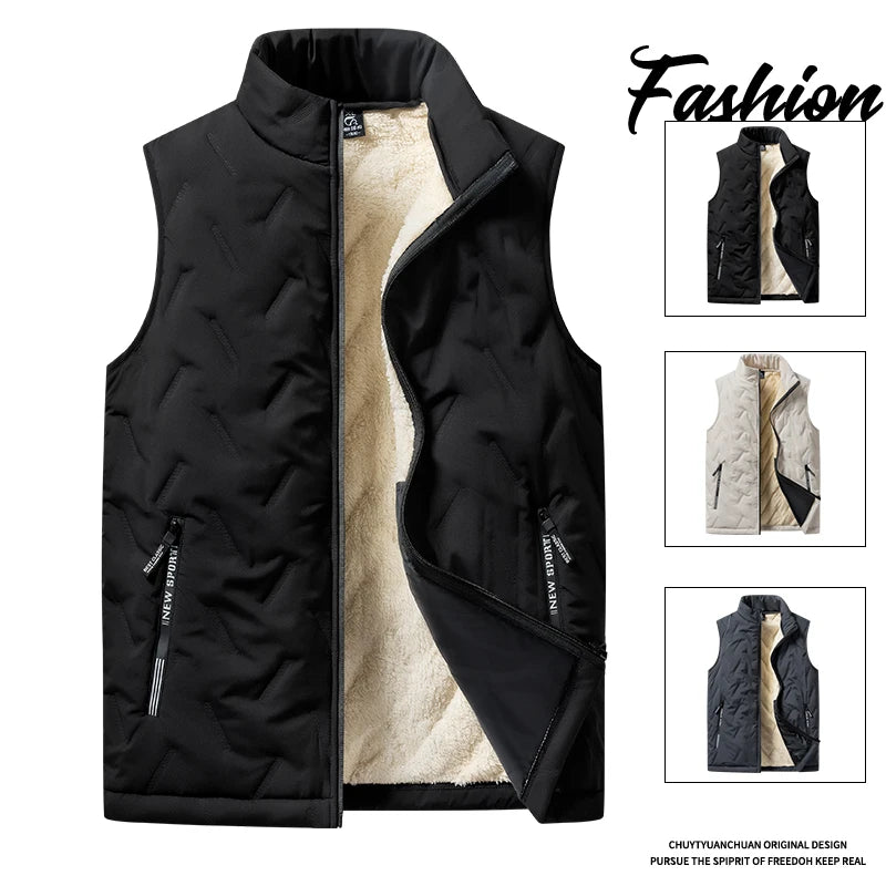 Autumn and winter fashion men's cotton vest jacket