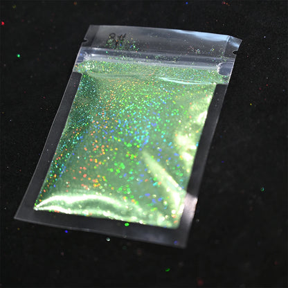 Laser Holographic Rainbow Nail Glitter 0.2MM Sparkly Nails Glitter Powder 10G/5G Dazzling Glitter Dust DIY Nail Art Decoration
