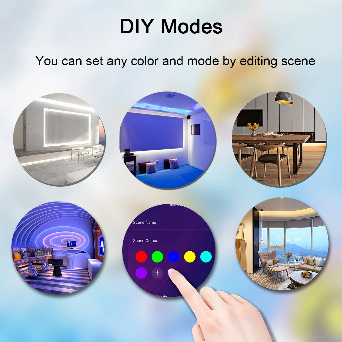 Smart Wifi Led Strip Lights RGB Led Tape Tuya Smart Life App Controlled, work with Alexa Google Home, for Party Room Decor