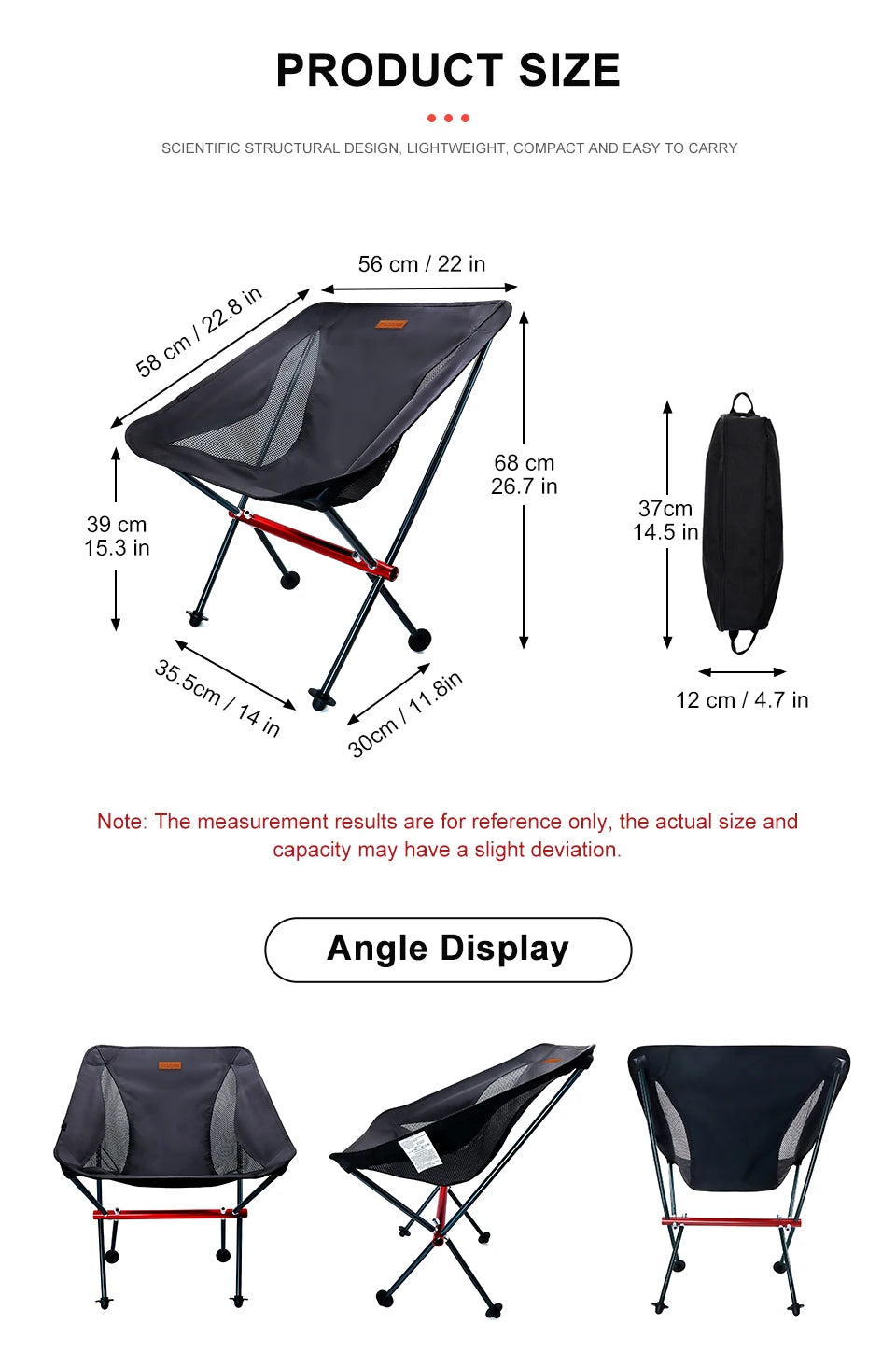 Camping Fishing Folding Chair Tourist Beach Foldable