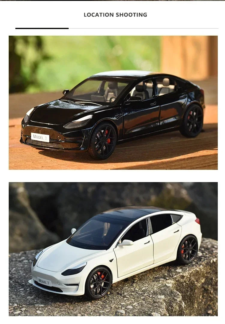 Tesla Model 3 Model Y Alloy Car Model Diecast Metal Toy Vehicles