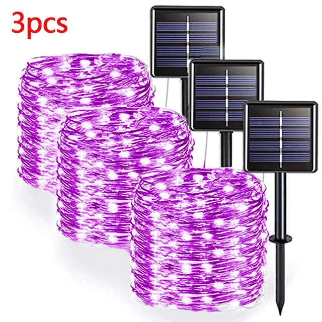 42M400Leds Solar LED Light Outdoor Festoon Lamp Garden Solar Fairy Light String Waterproof Christmas Garden Decoration Outdoor