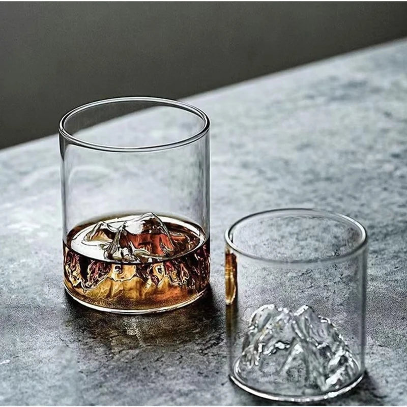 3D Landscape Cup Wine Whiskey cup for Drinking Bourbon Scotch Cocktails