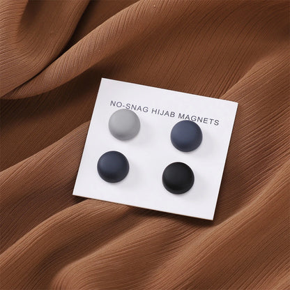 8pcs / Card Matte Magnet Hijab Pins Magnetic Brooch Headscarf Women Shawl Strong Magnetic Button Headscarf Accessories Mix Color