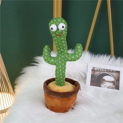 New dancing cactus plush electric toy can sing and repeat imitation learning to talk dancing cactus