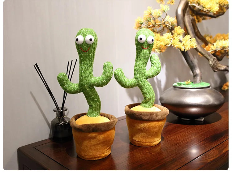 New dancing cactus plush electric toy can sing and repeat imitation learning to talk dancing cactus