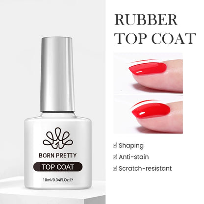 BORN PRETTY Jelly Nude Gel Nail Polish 10ml Light Pink Peach Translucent Color UV Light Cure Gel Varnish Nail Art DIY at Home
