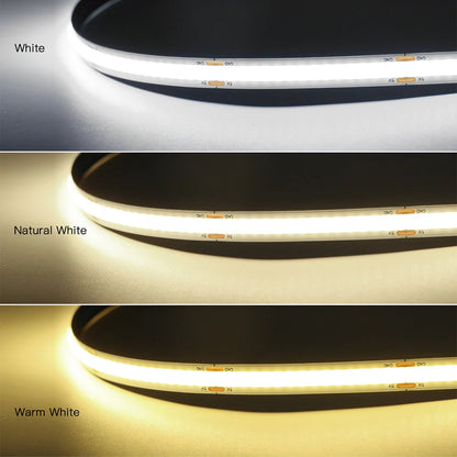 5V COB LED Strip High Density RA90