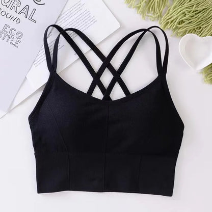 Sexy Women Tops Back Cross Strap Tank Top