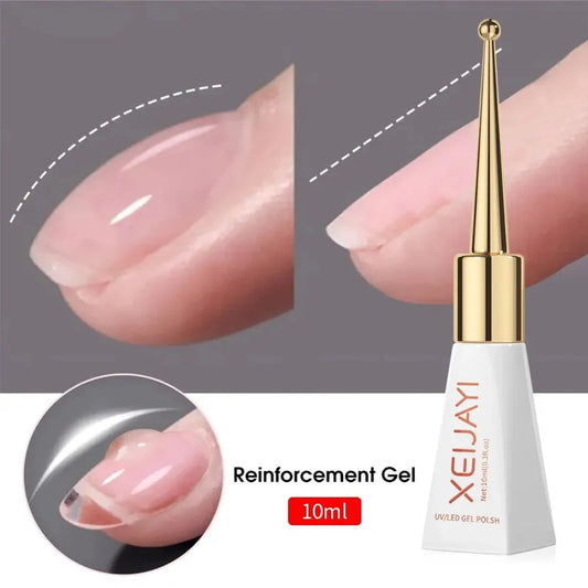 1pc 10ml Clear Building Nail Gel Nail Polish For Strengthener Gel Extension Gel Base Coat In A Bottle Soak Off UV LED Gel Nail