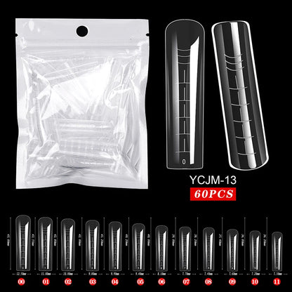 Extension False Nails Art Tips Acrylic Fake Finger Gel Polish Mold Sculpted Full Cover Press on Nails Manicures Accessories Tool