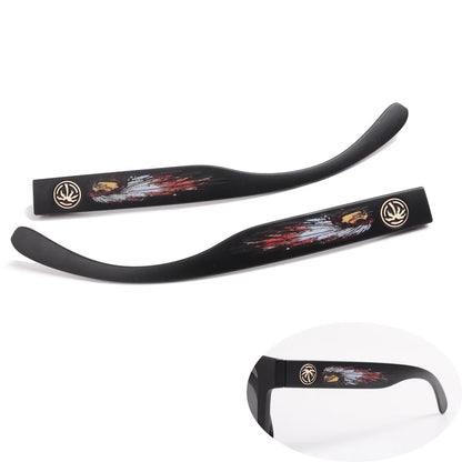 NEW luxury BRAND Mirrored Polarized lens heat wave Sunglasses men sport goggle uv400 protection with case