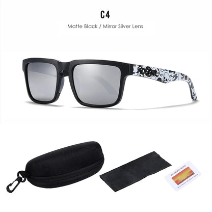 2025 Kdeam Polarized Sunglasses for Men Women Fashion Unisex Brand Trendy Outdoor Eyewear For Couple Mirror red lens