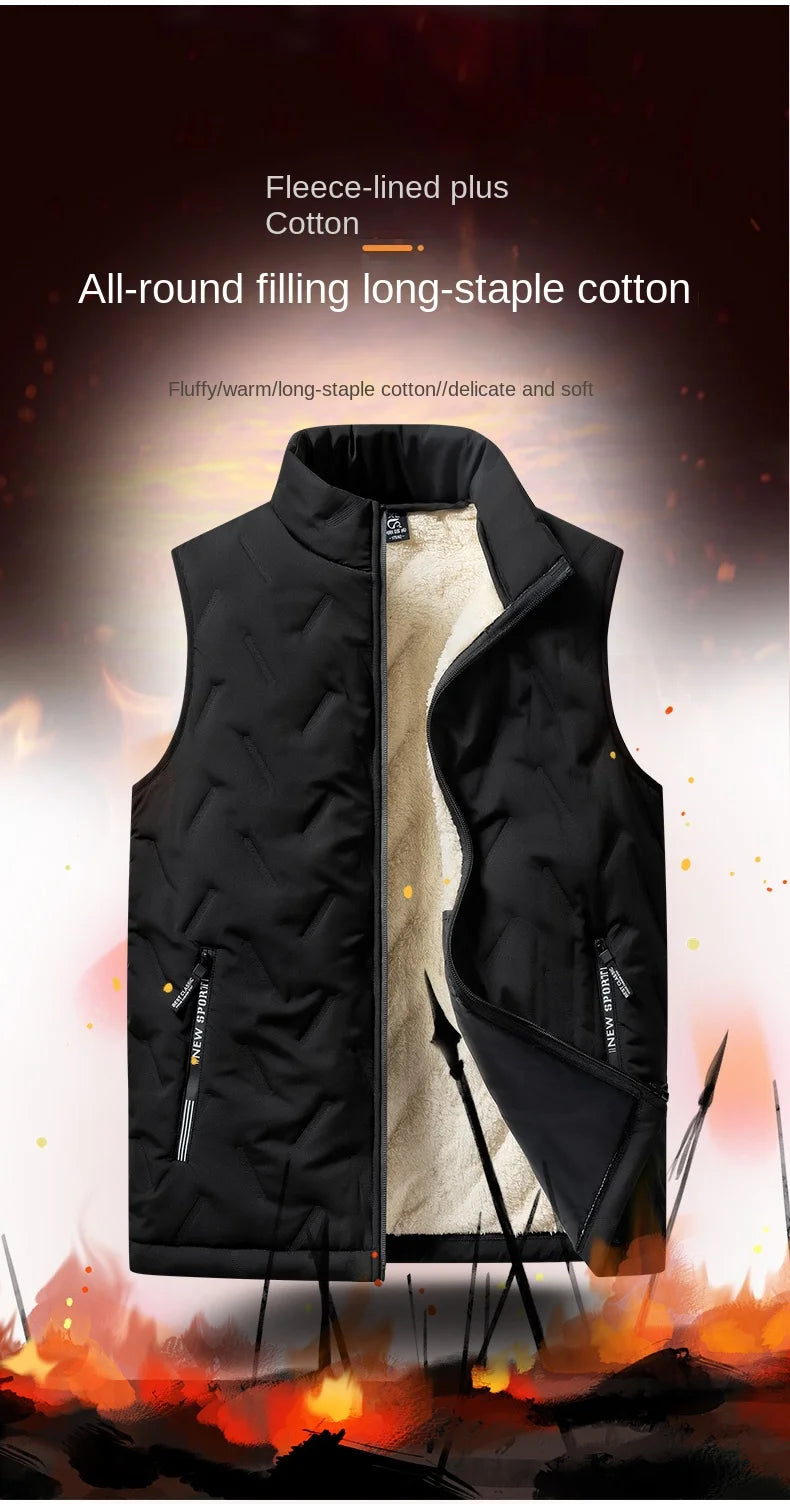 Autumn and winter fashion men's cotton vest jacket