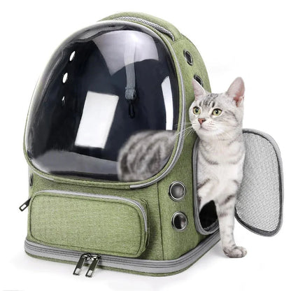 Transparent Pet Cat Breathable Carrier Bag Outdoor Travel Backpack for Cats Small Dog