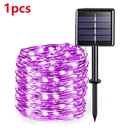 42M400Leds Solar LED Light Outdoor Festoon Lamp Garden Solar Fairy Light String Waterproof Christmas Garden Decoration Outdoor