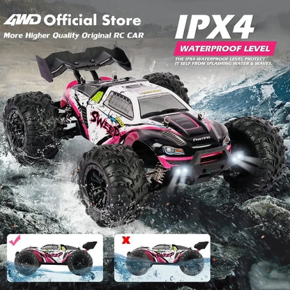 1:16 80km/h Brushless RC Drift Car With LED Lights 4WD Electric High Speed Racing Remote Control Monster Truck for Kids Adults