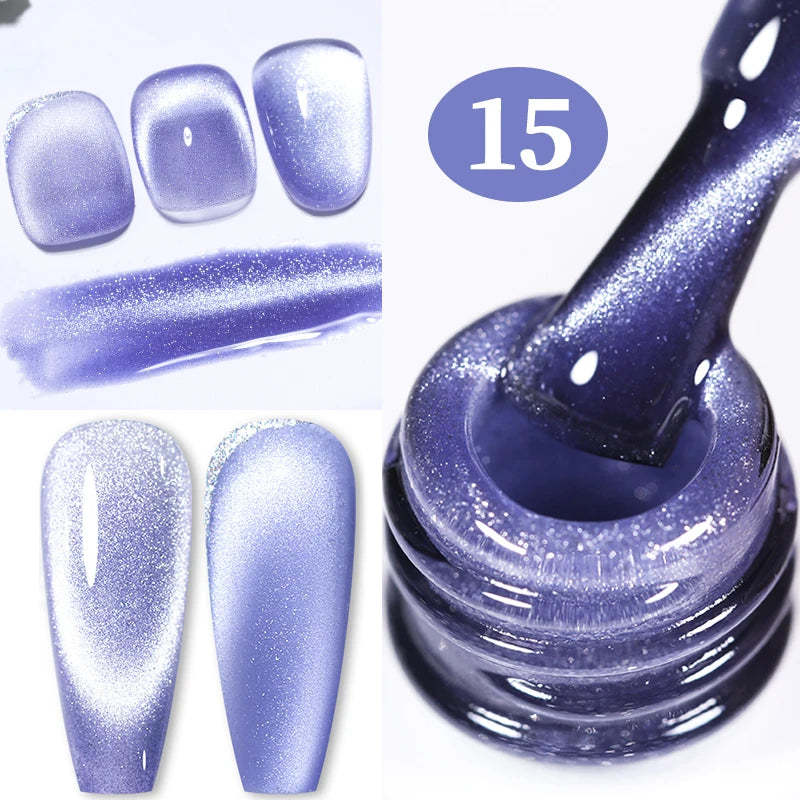 BORN PRETTY 10ml Water Light Cat Magnetic Gel Nail Polish Vernis Semi Permanent Soak Off Crystal Gel Polish For Nails Manicure