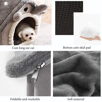 Cat /Dog bed Foldable Pet Sleepping Bed removable and washable nest