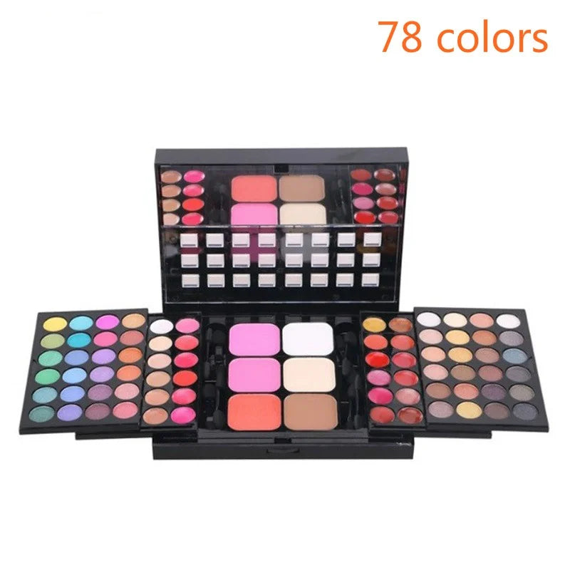 40/74/78 Colors Glitter Eyeshadow Palette Matte Waterproof Long Lasting