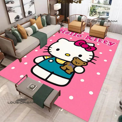 3D Cute Hello Cat K-Kittys printed carpet kitchen mats Non-slip carpet outdoor carpets area rug Home bedroom decor birthday gift