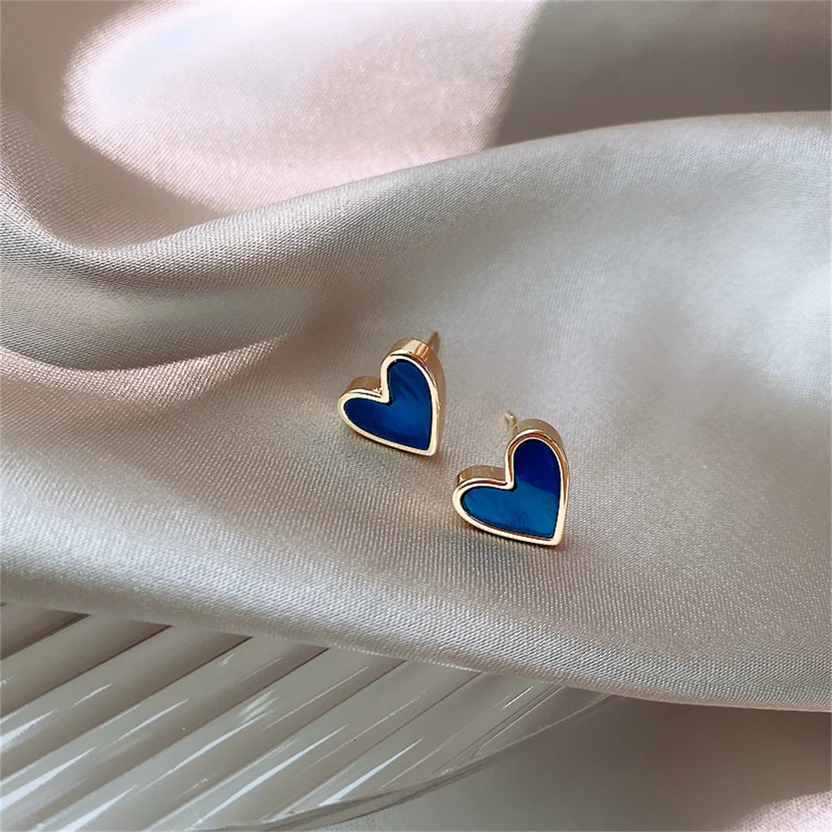 Heart Stud Earrings for Women Girl Fashion