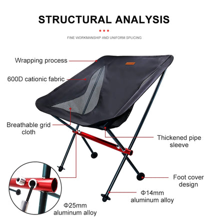 Camping Fishing Folding Chair Tourist Beach Foldable