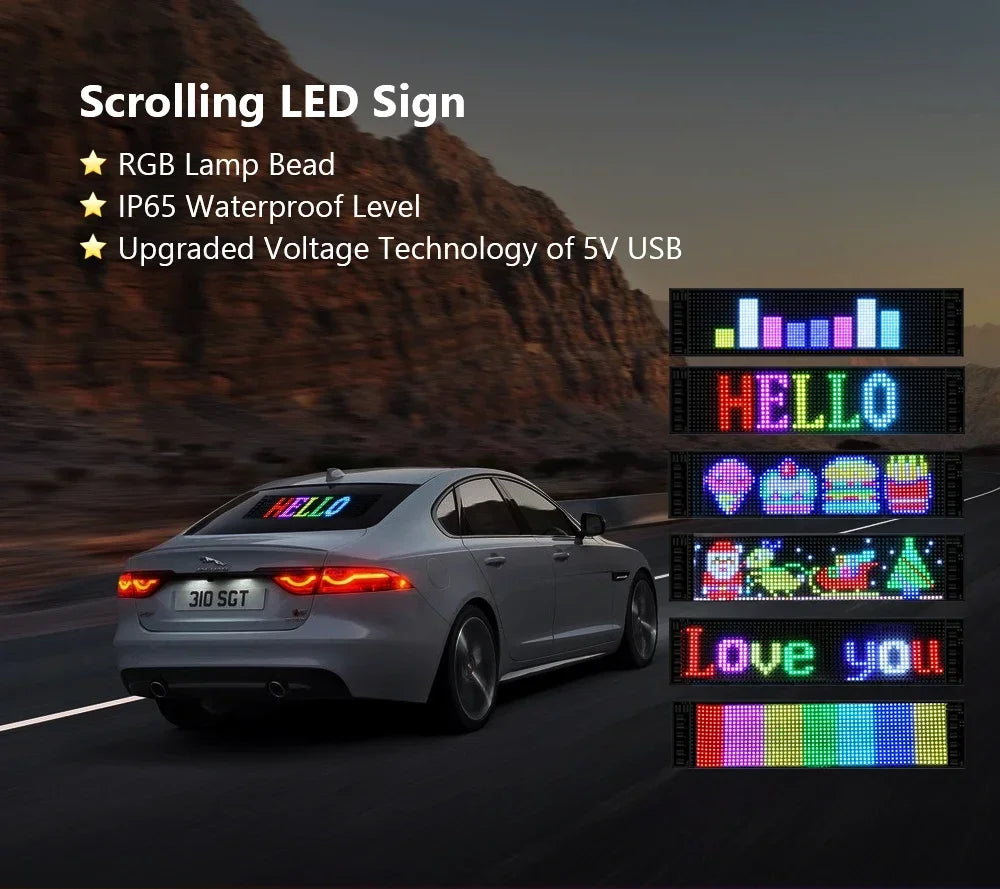 LED Matrix Pixel Panel, Scrolling Bright Advertising LED Signs