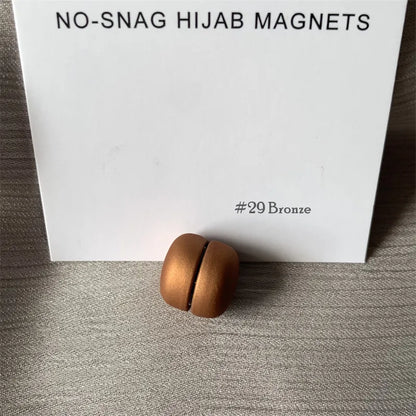 Strong Metal Plating Magnetic Hijab Clip Safe Hijab Brooch Scarf Accessories No Hole Pins Brooch Magnet Muslim Scarf Jewelry Set