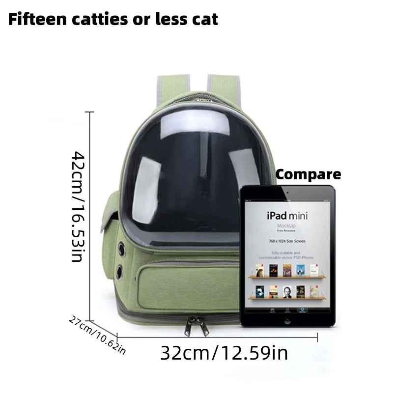 Transparent Pet Cat Breathable Carrier Bag Outdoor Travel Backpack for Cats Small Dog