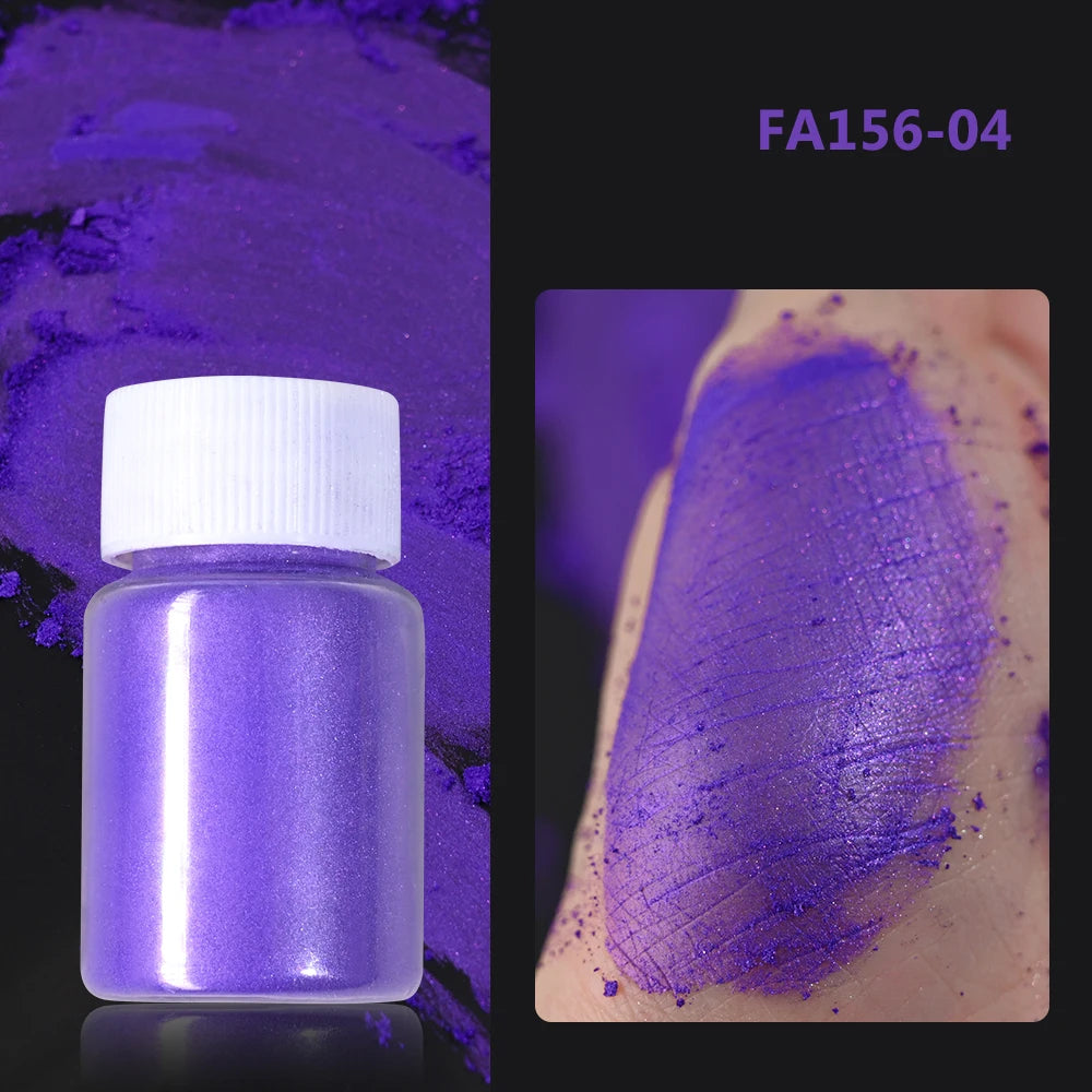 1Bottle Pink/White Pearlescent Nail Art Powder Glitter Mermaid Chrome Mica Pigment For Manicure Decorations Pearl Rubbing Dust