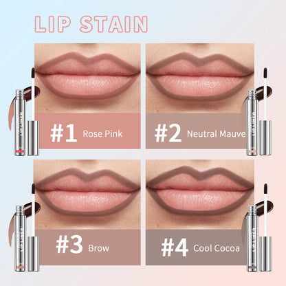 Waterproof Lip Liner Peel Off Tattoo Lipgloss Waterproof Long Lasting Matte Lip Tint Brown Contour