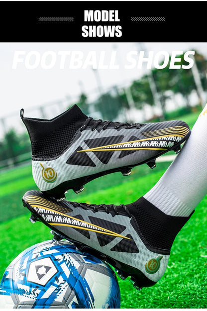 Men FG/TF Football Boots Futsal Professional Unisex Kids