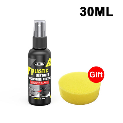 2025 Car Plastic Restorer Back To Black Gloss Plastic Renovator Longlasting Coating Leather Restore Auto Polish Cleaning Products