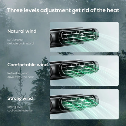 Portable Car Seat Cooling Fan Car Rear Backrest Electric Fan USB Power Supply Fan Air Conditioner Car Interior Accessories