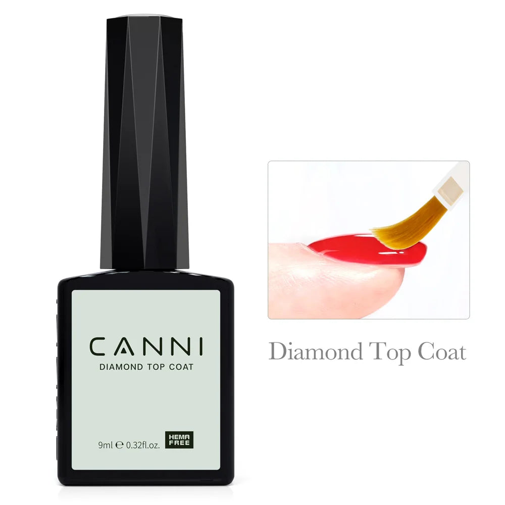 CANNI Hema Free Nail Gel Polish Christmas Red Color Collection Semi Permanent Nail Dehydrator Primer 9ml French Gorgeous Color