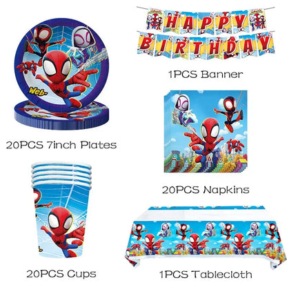 Spidey And His Amazing Friends Birthday Party Decoration Spiderman Theme