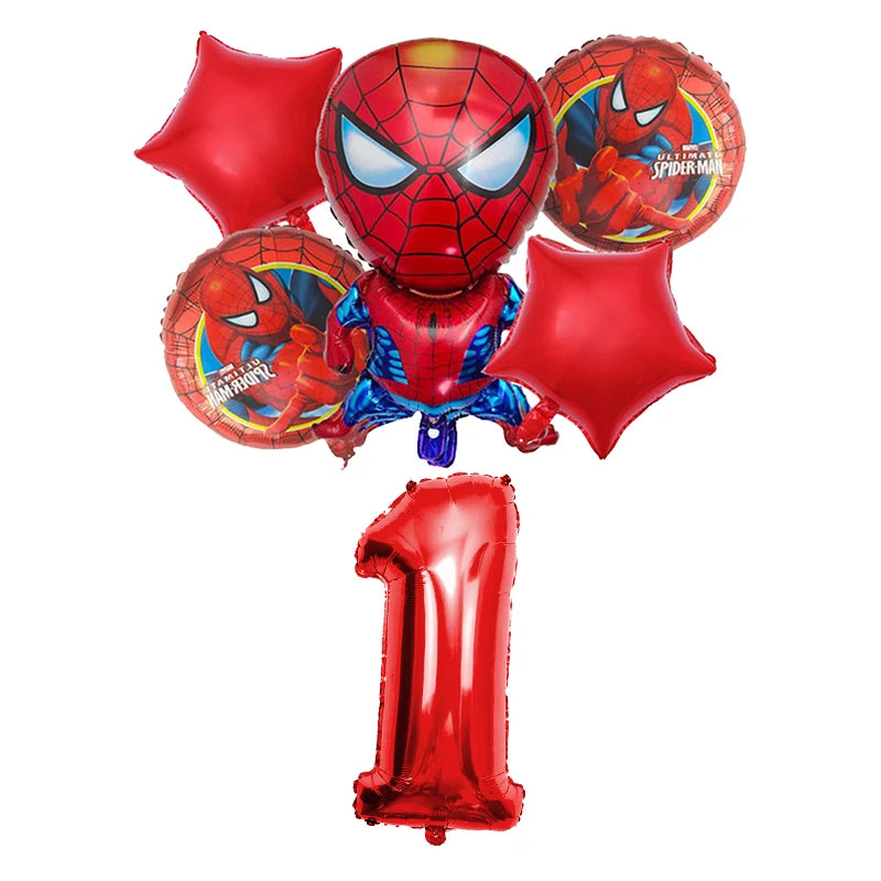 Spiderman Birthday Decoration Tablecloth Paper Cups Plates Backdrop