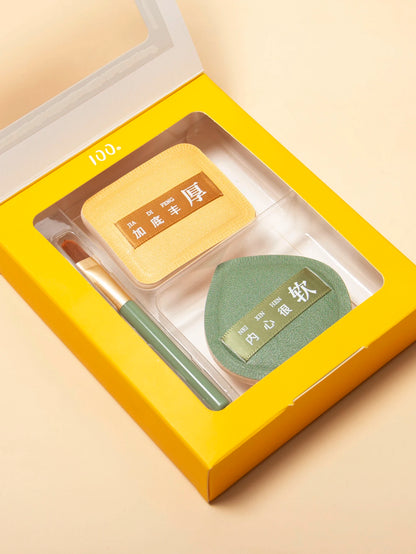 Soft Air Cushion Puff Makeup Blender Sponges Elastic Marshmallow Cosmetic Foundation Powder Set Powder Puff Set Box