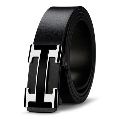 2025 Casual Famous Width 3.4cm Brand Belt Men Top Quality Genuine Leather