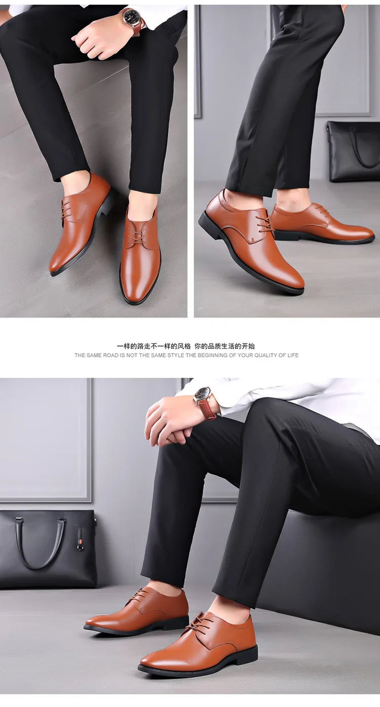 Men's new business leather Shoes