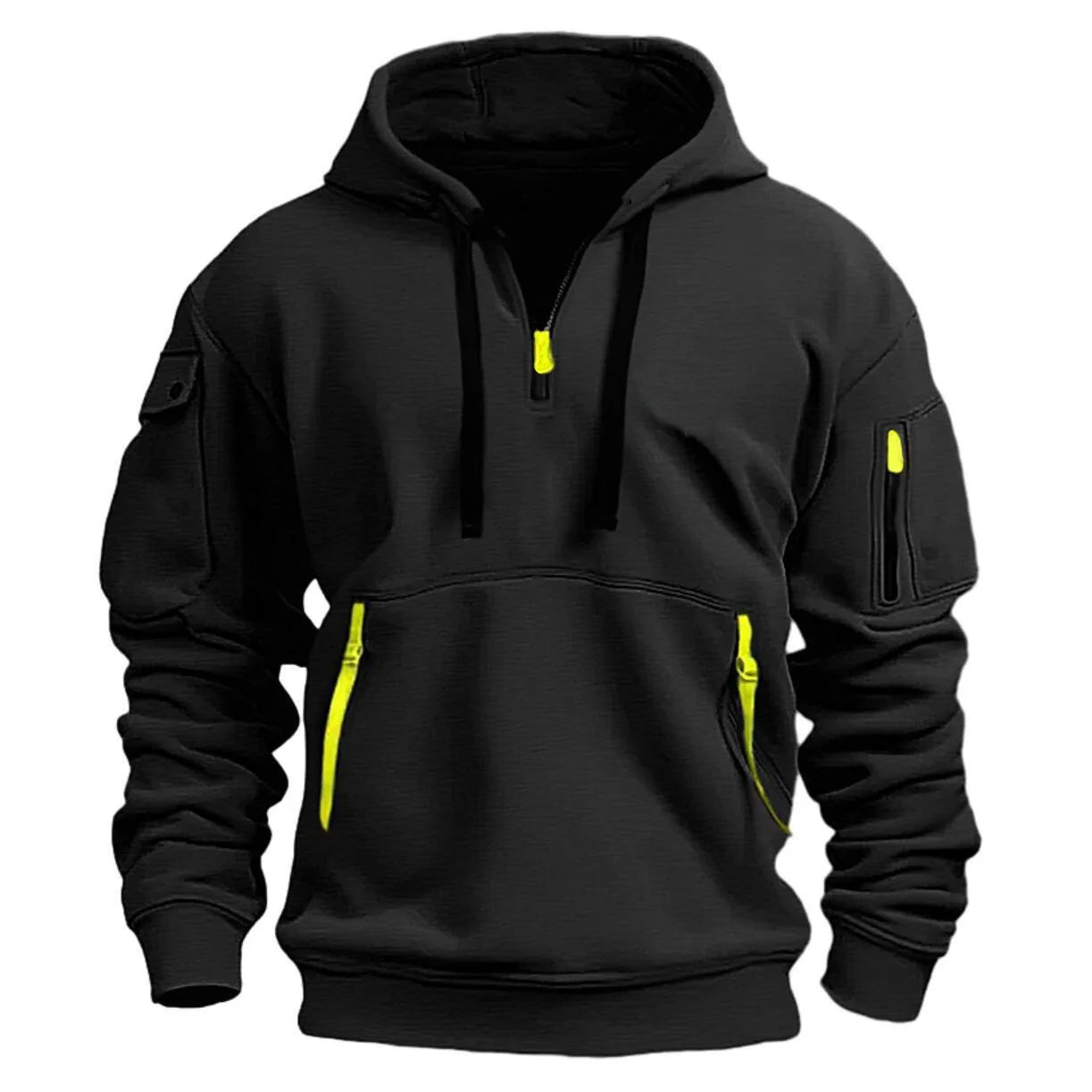 2025 Dropped Shoulder Hooded Sweatshirt Men's