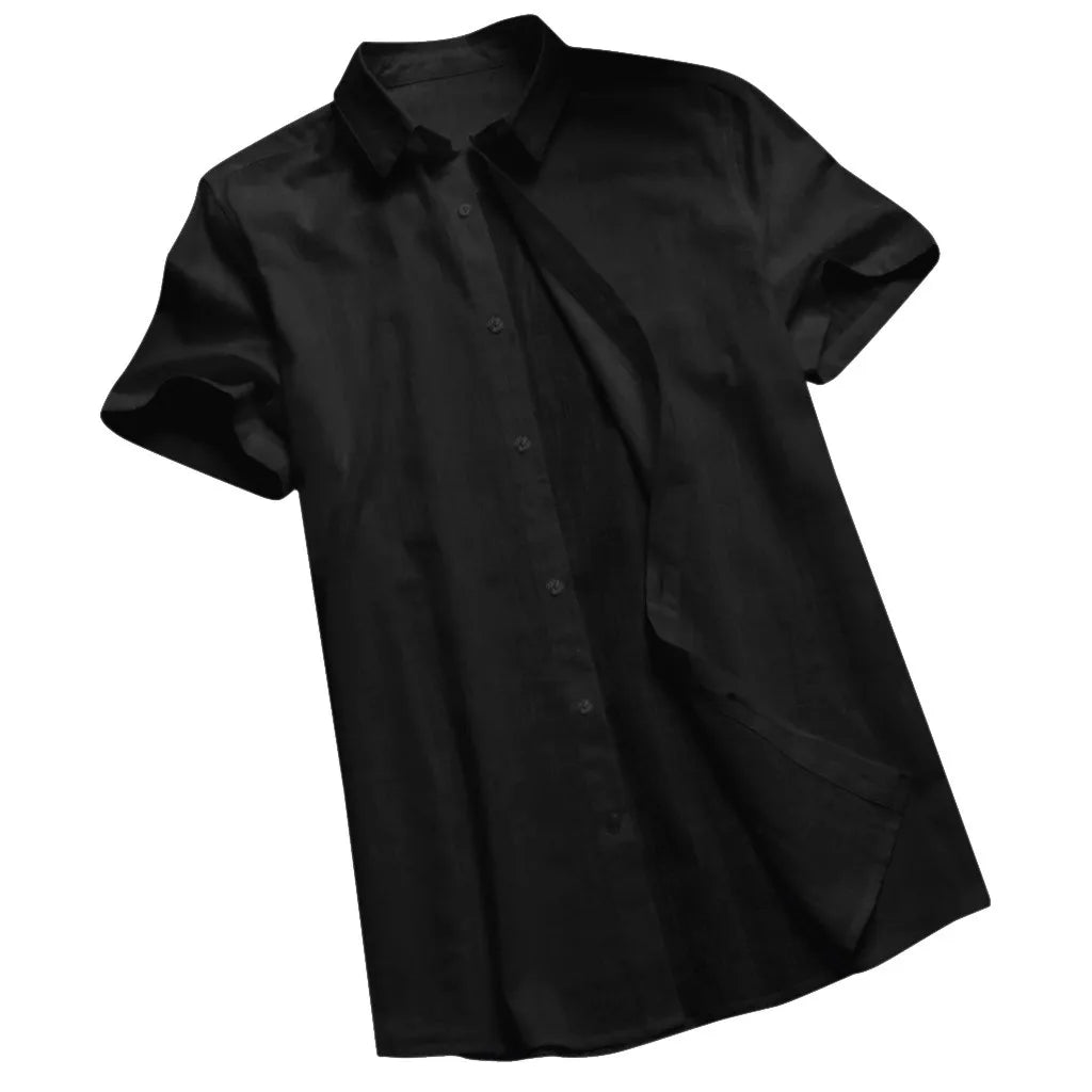 Men's Casual Short Sleeve Shirts Leisure Street Wear